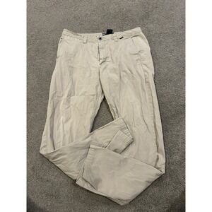 Travis Mathew Pants Mens 34 Khaki 5-Pocket Stretch Golf Casual Performance Chino